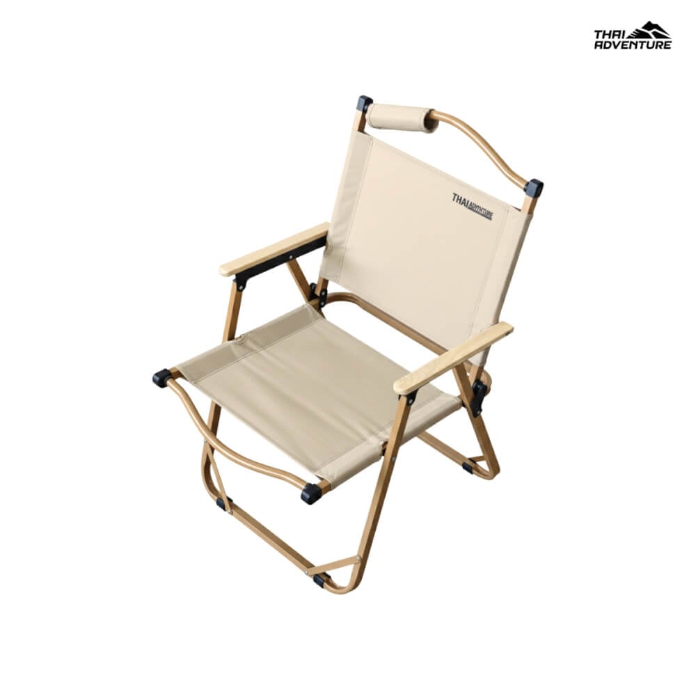 เก้าอี้แคมป์ปิ้ง THAI ADVENTURE รุ่น AMPING COZY CHAIR พับได้ สีครีม